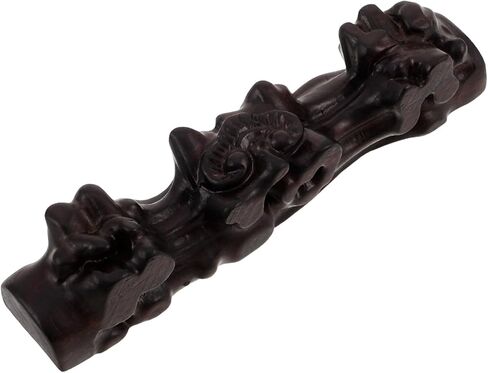 MAGICLULU Wooden Recorder Stand Desktop Flute Display Stand Carved Flute Holder Music Instrument Rack for Tabletop Storage and Display in Saudi Arabia