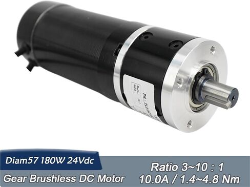 Gearbox Reducer Ratio 5:1 15Arcmin NEMA23 24V 180W 4000Rpm Brushless DC Motor BLDC in Kuwait