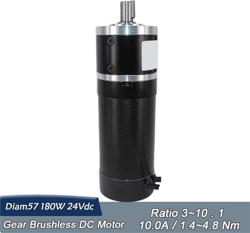 Gearbox Reducer Ratio 5:1 15Arcmin NEMA23 24V 180W 4000Rpm Brushless DC Motor BLDC in Kuwait