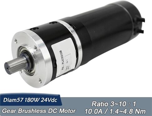 Gearbox Reducer Ratio 5:1 15Arcmin NEMA23 24V 180W 4000Rpm Brushless DC Motor BLDC in Kuwait