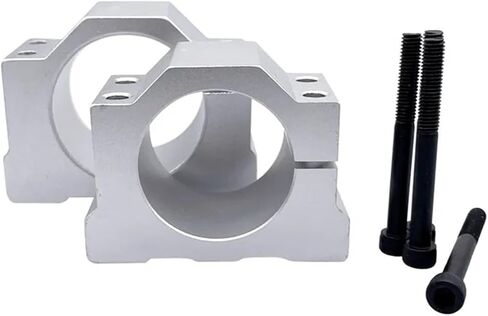 1PCS 45mm 52mm Spindle Motor Mount Bracket Spindle Fixture for ER11 300W 400W 500W Cast Aluminum Bracket with Screws(52mm) in Saudi Arabia