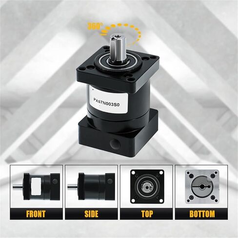 1pcs Reducer PX57 Ratio 4/6/ 10/16/ 24/36/ 64/96/ 100/216 Max 40N.m Suit for Nema23 57 Stepper Motor(10) in Saudi Arabia