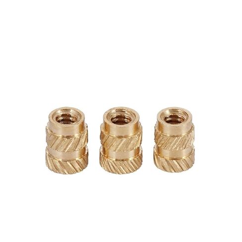 Brass Knurled Nuts Nuts M1.4 M1.6 Threaded Heat Set Heat Insert Embedment Nut(M1.4x4x2.3 (100pcs)) in Saudi Arabia