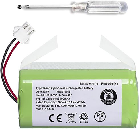 بطارية لـ Eufy RoboVac 11S, 11S Plus 11S MAX 12 15C 15C MAX 30 30C 35C MAX G10 G20 G30 Hybrid Ecovacs Deebot N79 N79S DN622 Amarey A800 A900 Coredy R300 R500+ Tesvor X500 Pro Goovi D380 F007C D382 in Saudi Arabia