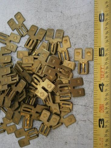 New Pack of 41B Adapter Terminal 2 Male / 1 Female .78"L Brass Lot of 50#5335 Multi-Purpose Comprehensive Hardware Fastener Assortment Kit WnyNEH06032 in Saudi Arabia
