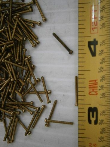 New Pack of Machine Screws 00-90 x 7/16 Slot Head Brass Lot of 25#2133 Multi-Purpose Comprehensive Hardware Fastener Assortment Kit WnyNEH06693 in Saudi Arabia
