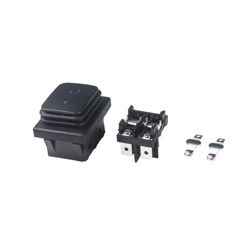 UL معتمد 2 قطعة KCD4 IP65 مفتاح هزاز مقاوم للماء 30A 4-pin زر تشغيل/إيقاف، مفتاح زر السيارة والسفينة، جميع الضوء الأسود والأبيض DC36V (DC36V) in Kuwait