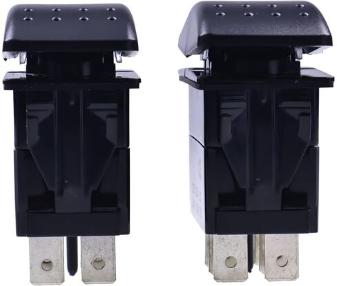 JZGRDN 2PACKS 20A 12VDC Rocker Switch VLD1S00B-AZC00-000 VLD1S00BAZC00000 متوافق مع (ON)-Off-(ON) مختومة غير مضيئة 6 اتصالات in Saudi Arabia