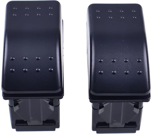 JZGRDN 2PACKS 20A 12VDC Rocker Switch VLD1S00B-AZC00-000 VLD1S00BAZC00000 متوافق مع (ON)-Off-(ON) مختومة غير مضيئة 6 اتصالات in Saudi Arabia