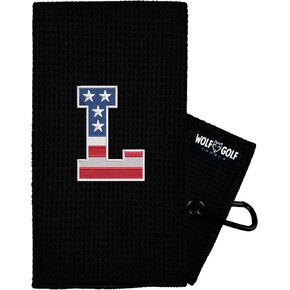 Wolf Golf Towels USA Monogrammed Personalized Golf Towel | Custom Golf Towels for Golf Bags for Men or Women in Kuwait