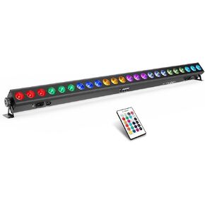 Stage Wash Light Bar: Remote & DMX Control - Easy Setup for DJ Party Planner - 150W 24LEDs RGBWA+UV Color Mixing - Wall Washing Uplight for Event Music Live Show Wedding Band Performances in Kuwait