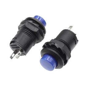 5/10PC Push Button Switch, DS-428/427 Self-Lock Button Switch 12mm Momentary Off-ON Self-Reset(Blue,Locking,5PCS) in Kuwait