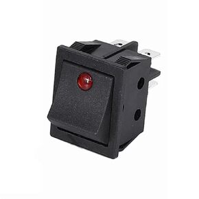 1 قطعة مفتاح الروك، KCD4 4/6PIN الضوء الأحمر الأخضر 31x25mm16A/30A 250 فولت ON-Off/ON-Off-ON (أصفر) in Kuwait