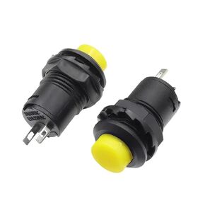 5/10PC Push Button Switch, DS-428/427 Self-Lock Button Switch 12mm Momentary Off-ON Self-Reset(Yellow,Locking,5PCS) in Kuwait