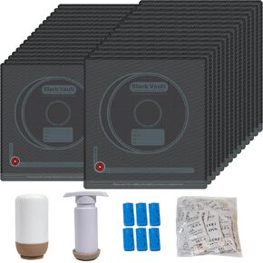 30pcs 3D Printer Filament Storage Bags Vacuum Storage Bags Kit 3D Printer Accessories with 30 Desiccants, Auto Pump, 6 Sealing Clips, Dust Proof, Humidity Resistant (12.6 * 13.38 in) in Kuwait