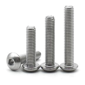 M6 8/10/12-100MM 304 Stainless Steel Round Pan Head Socket Screw Head Allen Bolts 10Pcs(35mm) in Saudi Arabia