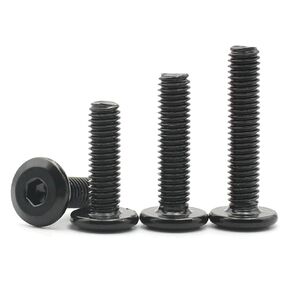 Black 304 Stainless Steel M5 6/8/10-40mm Hexagon Hex Socket Hypotenuse Flat Head Screw Bolt 20Pcs(10mm) in Saudi Arabia