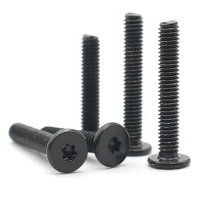 Black 304 Stainless Steel M5 M6 6/8/10-55MM Six-Lobe Flat Wafer Head Screw Bolt 10Pcs(18mm,M6 (10pcs)) in Saudi Arabia