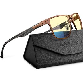 ANYLUV Blue Light Glasses Men/Women, Carbon Fiber Working Blue Light Blocking Glasses Relieve Eyestrain in Kuwait