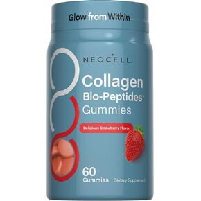 NeoCell Collagen Peptides Gummies | 60 Count | Types I & III | Advanced Formula Supplement | for Women and Men in Kuwait