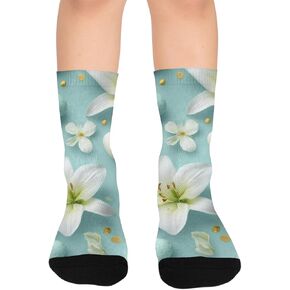 جوارب المشي لمسافات طويلة على شكل بيضة عيد الفصح من ليلي - جوارب شتوية حرارية سميكة دافئة للأولاد والبنات الصغار للمدرسة، والارتداء اليومي والأنشطة الخارجية in Kuwait