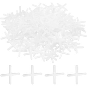PATIKIL 3/16"5mm Cross Tile Spacers,600Pcs Suit 5 mm Plastic Floor Wall Hexagonal Tile Spacers for Floor Wall Spacing Paving Tiling Installation Leveling Laying Tool, White in Kuwait
