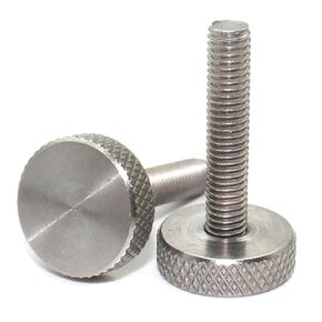 304 Stainless Steel Knurl Flat Head Hand Tighten Thumb Screw Bolt M2 M2.5 M3 4/5/6-30mm 10/20Pcs(10mm,M3 x10pcs) in Saudi Arabia