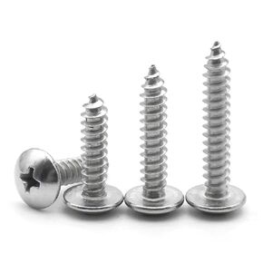 M3 M3.5 6/8/10/12-50MM 304 Stainless Steel Mushroom Head Wood Screw Cross Recessed 40/50Pcs(6mm,M3 (50pcs)) in Saudi Arabia