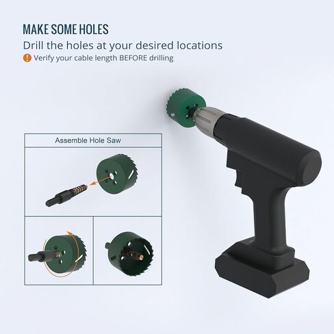 Tecmojo TV Cord Hider للتلفزيون المثبت على الحائط - 2.5 بوصة مجموعة إدارة الكابلات الصغيرة في الحائط، تناسب 3 كابلات منخفضة الجهد - الأفضل للتلفزيونات المثبتة ومكبرات الصوت والمكاتب، 4 حزم in Saudi Arabia
