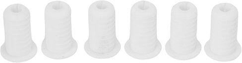 Cable Grommet Set, 6Pcs Rubber Wall Grommet, 7mm Hole Diameter, 3/4in Outer Diameter, White, for Satellite Cables and Wire Protection in Saudi Arabia
