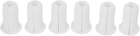 Cable Grommet Set, 6Pcs Rubber Wall Grommet, 7mm Hole Diameter, 3/4in Outer Diameter, White, for Satellite Cables and Wire Protection in Saudi Arabia