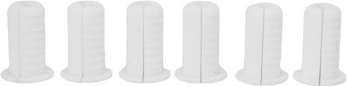 Cable Grommet Set, 6Pcs Rubber Wall Grommet, 7mm Hole Diameter, 3/4in Outer Diameter, White, for Satellite Cables and Wire Protection in Saudi Arabia