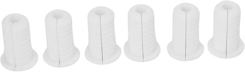 Cable Grommet Set, 6Pcs Rubber Wall Grommet, 7mm Hole Diameter, 3/4in Outer Diameter, White, for Satellite Cables and Wire Protection in Saudi Arabia
