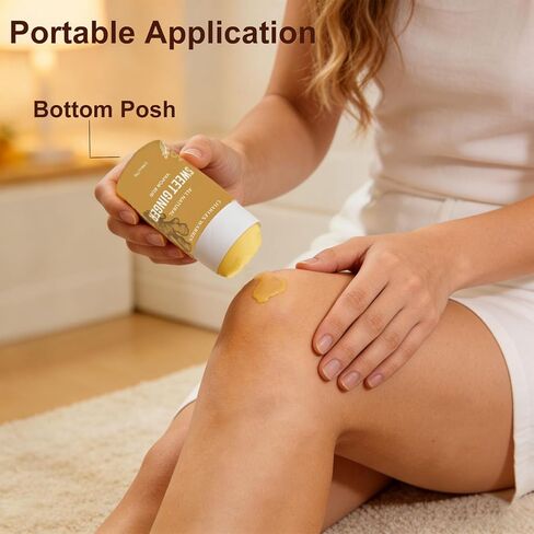 عصا فرك بخار الزنجبيل الحلو تشارلز وارن، بلسم عشبي طبيعي بالكامل، فرك بخار متعدد الأغراض لتدليك اليدين والركبة والرقبة والظهر in Kuwait