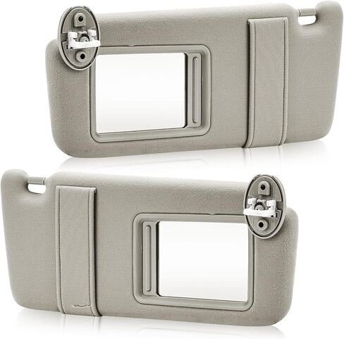 Left Driver Side Sun Visor with Light for Toyota Venza 2009 2010 2011 2012 2013 2014 2015 2016, Replace 74320-0T021-A1, with Sunroof in Saudi Arabia