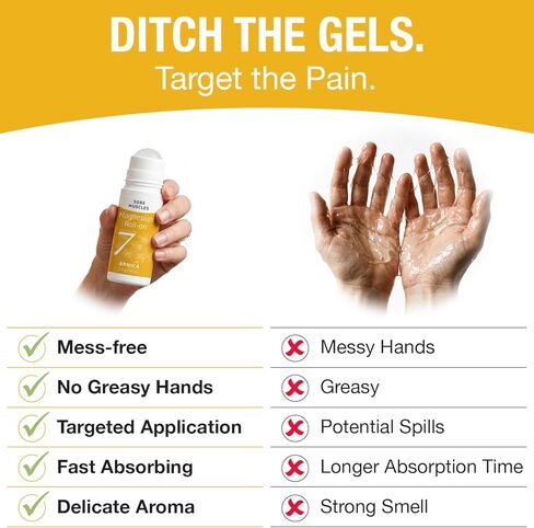 لفة على عصا أرنيكا المغنيسيوم من سبعة معادن - مرخي العضلات الطبيعي بالكامل لألم العضلات وآلام الظهر وتشنجات الساق - لفة أرنيكا مع المغنيسيوم لتخفيف الألم سريع المفعول وتخفيف العضلات، 3 أونصة سائلة in Kuwait