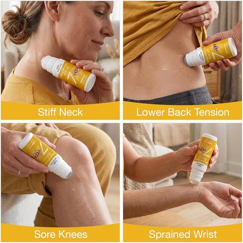 لفة على عصا أرنيكا المغنيسيوم من سبعة معادن - مرخي العضلات الطبيعي بالكامل لألم العضلات وآلام الظهر وتشنجات الساق - لفة أرنيكا مع المغنيسيوم لتخفيف الألم سريع المفعول وتخفيف العضلات، 3 أونصة سائلة in Kuwait