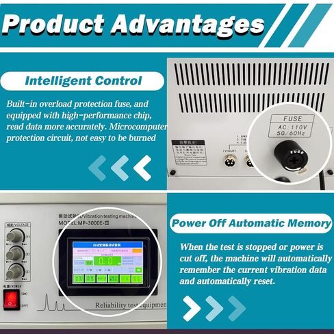 TECHTONGDA MP-3000E + طاولة الاهتزاز الكهرومغناطيسي 1.5 كيلو وات اختبار عمودي، يسار، يمين، أمامي، خلفي سبليت متغير التردد اختبار الاهتزاز 110 فولت in Kuwait