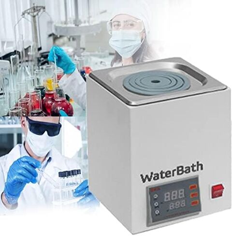 Digital Water Bath with 6 Holes, LED Display, 10-100℃ Temperature Control, 304 Stainless Steel Tank, Accurate Timing 0-999 Min, Ideal for Lab Use in Kuwait