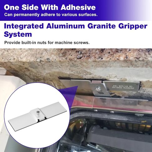 Dishwasher Mounting Kit for Granite, Replacement Granite Grabbers Dishwasher Mounting Brackets On All Solid Surfaces, Quartz, Corian, Granite, and Marble Countertops (Not for Laminate Tops) -1 Pcs in Saudi Arabia