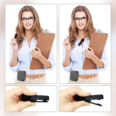 ZOWEETEK Voice Amplifier with Wireless Lavalier Microphone for Teachers, Teacher Mic with Speakers, Wireless Clip On Microphone System for Speech, Meeting, Classroom, Yoga, Mini Megaphone, 2026 New in Kuwait
