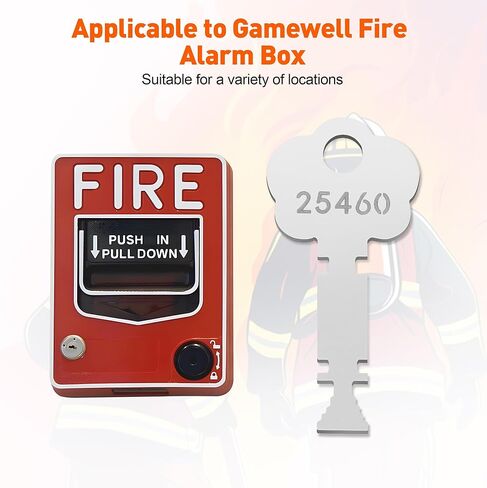 25460 مفتاح صندوق إنذار الحريق، يناسب صندوق إنذار Gamewell وElevator Fire Master لمكافحة الحرائق والإنقاذ، 2 حزمة in Kuwait