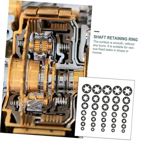 210pcs Carbon Steel Bearing Clamp Retaining Washer Tooth Washers for Use in Saudi Arabia