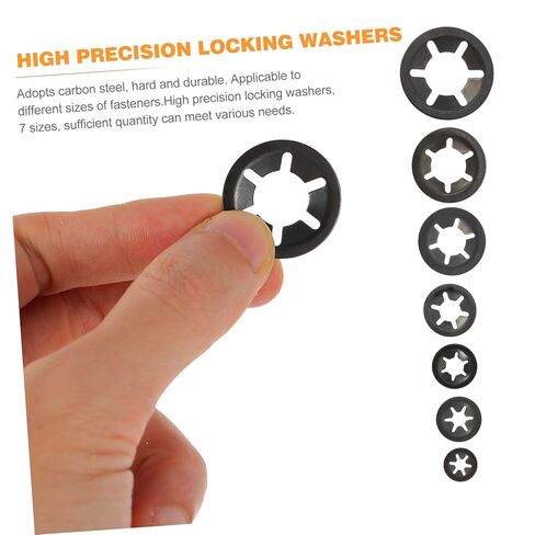 Carbon Steel Internal Tooth Lock Washers 7 Sizes Quick Speeds Locking Washers Bearing Clip Ring in Saudi Arabia