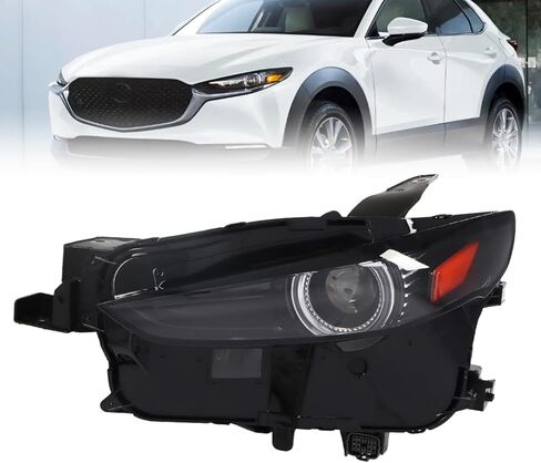 Driver Headlight Assembly Compatible with CX-30 2020-2024 w/AFS Left Headlamp DGJ151040B DGJ151040A (Left) in Kuwait