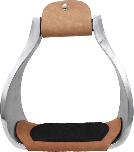 CHALLENGER Horse Saddle Western Stirrups Light Weight Aluminum 6" Wide Roper Stirrups 51219 in Saudi Arabia