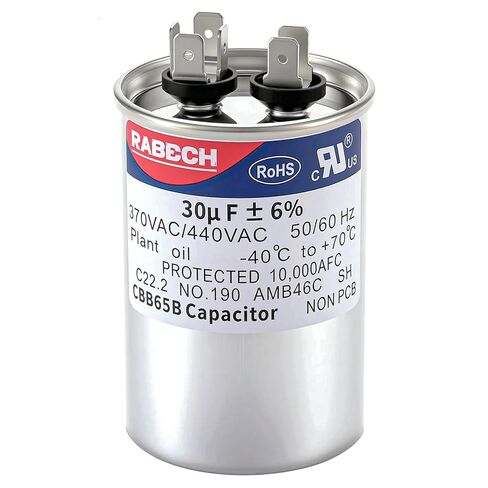 30 فائق التوهج 30MFD CBB65B تشغيل بدء مكثف مستدير 30 فائق التوهج MFD 370 فولت أو 450 فولت CBB65 مكثفات مكيف الهواء 370VAC 440VAC 450VAC ± 6% 50/60 هرتز للتيار المتردد in Kuwait