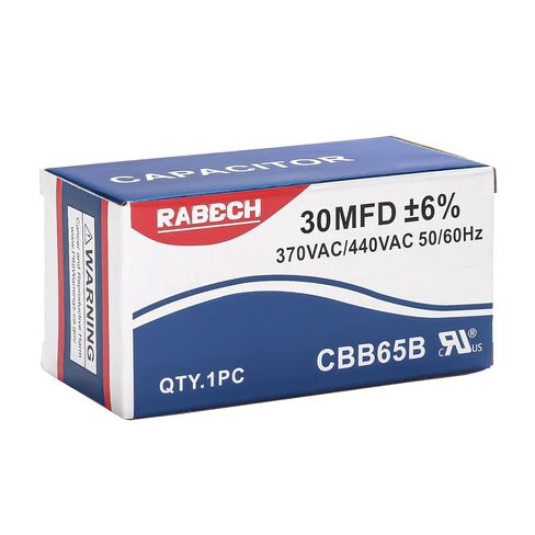 30 فائق التوهج 30MFD CBB65B تشغيل بدء مكثف مستدير 30 فائق التوهج MFD 370 فولت أو 450 فولت CBB65 مكثفات مكيف الهواء 370VAC 440VAC 450VAC ± 6% 50/60 هرتز للتيار المتردد in Kuwait
