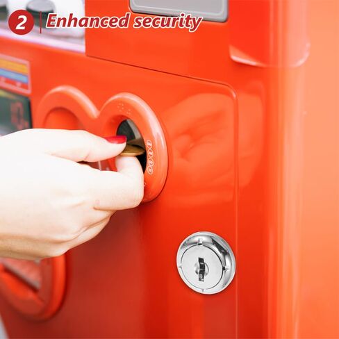 Kisangel 2sets آلة البيع قفل ومفتاح، اسطوانة قفل معدني مع مفتاح لآلات البيع فقاعة Gumball وجبة خفيفة موزعات الحلوى استبدال in Kuwait