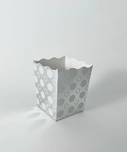 48 Pack Mini Silver Popcorn box with design –Disposable Popcorn Boxes 4 Inches tall Paper Popcorn Container for Parties, Weddings, Anniversary, Christmas, New Years, Other in Kuwait